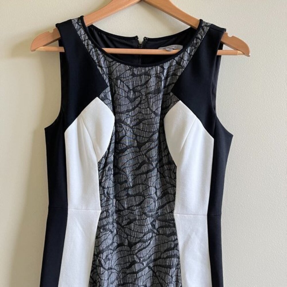 New Classiques Entier Lace Color Block Sheath Dre… - image 2